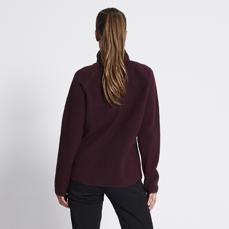 Pile jacket "Valla"  Aubergine
